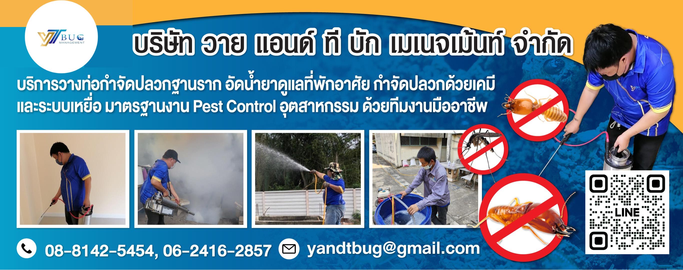 บริษัทกำจัดปลวก สมุทรสาคร - วาย แอนด์ ที บัก เมเนจเม้นท์